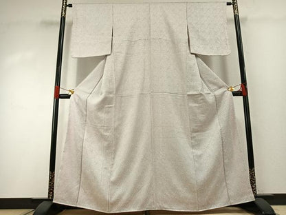 平和屋着物●大変加工の良い総絞り小紋　正絹　逸品　未使用　AABH0526fy
