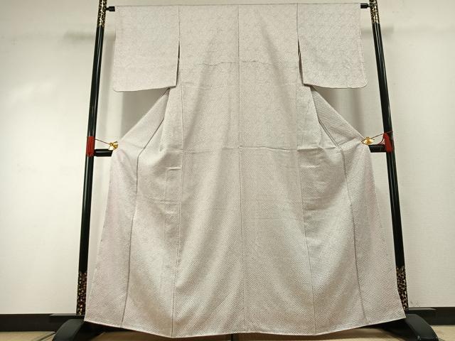 平和屋着物●大変加工の良い総絞り小紋　正絹　逸品　未使用　AABH0526fy