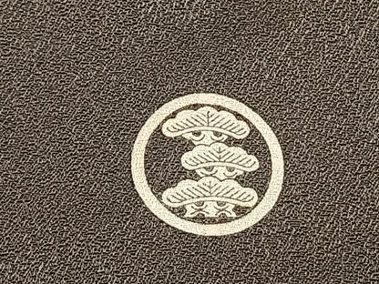 平和屋着物●豪華色留袖　駒刺繍　草花文　金彩　正絹　逸品　AABH0528fy