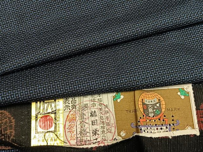 平和屋着物●男性　本場大島紬　アンサンブル　100亀甲　総詰め　植田栄二作　証紙付き　正絹　逸品　未使用　AABH0531fy
