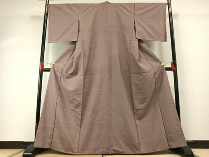 平和屋着物●上質な紬　縞　正絹　逸品　未使用　AABH0532fy