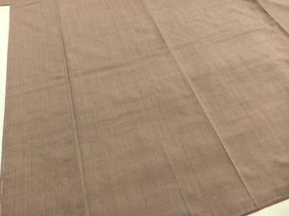 平和屋着物●上質な紬　縞　正絹　逸品　未使用　AABH0532fy