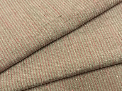 平和屋着物●上質な紬　縞　正絹　逸品　未使用　AABH0532fy