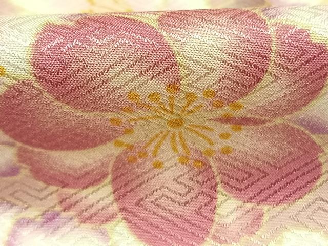 平和屋着物●H・L（アッシュエル）　HENRI-LUC CHAPUIS　長襦袢　無双仕立て　草花文　洗える着物　未使用　AABH0539fy