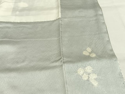 平和屋着物●訪問着　絞り　刺繍　地紙草花文　金糸　金彩　正絹　逸品　AABH0544fy