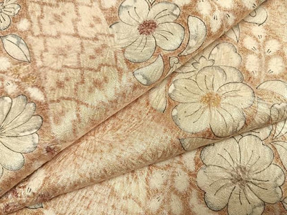 平和屋着物●上質な小紋　絞り　辻が花　正絹　逸品　AABH0569fy