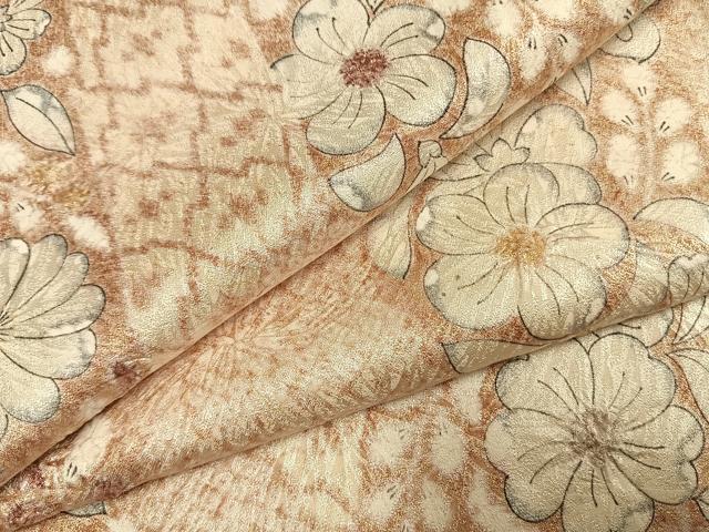 平和屋着物●上質な小紋　絞り　辻が花　正絹　逸品　AABH0569fy