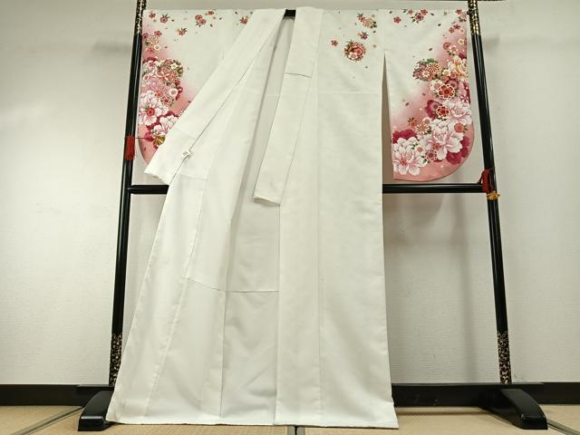 平和屋着物●「anan」ブランド　小振袖　二尺袖　草花文　暈し染め　金彩　洗える着物　AABH0580fy