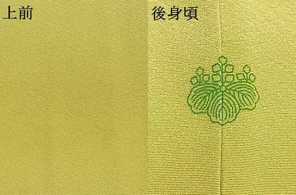 平和屋着物●上質な色無地　刈安色　正絹　逸品　AABH0583fy