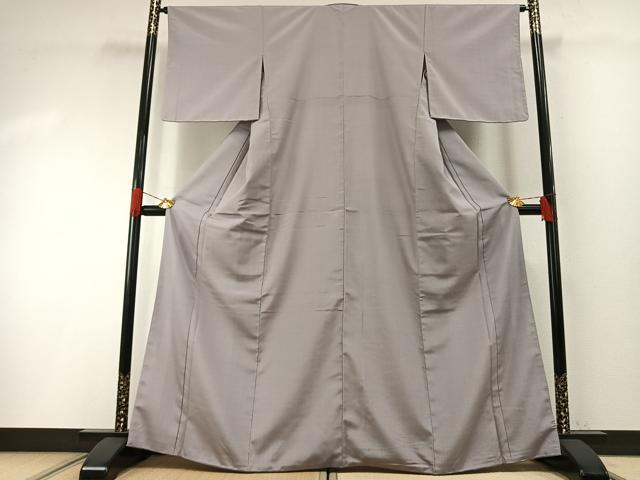 平和屋着物●本塩沢　やまだ織　正絹　逸品　AABH0585fy
