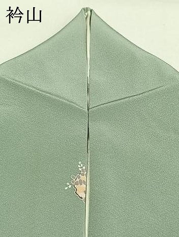 平和屋着物●上質な小紋　友禅　雪輪花文　金彩　正絹　逸品　AABH0591fy