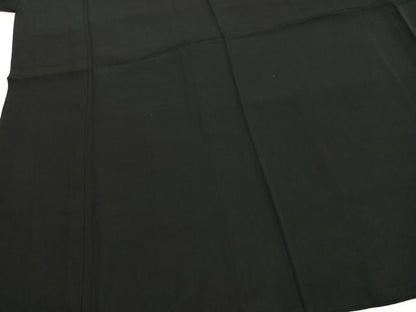 平和屋着物●男性　黒紋付　羽織セット　正絹　逸品　AABH0592fy