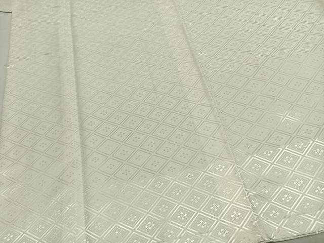 平和屋着物●男性　白紋付　羽織セット　菱地紋　キングサイズ　AABH0594fy
