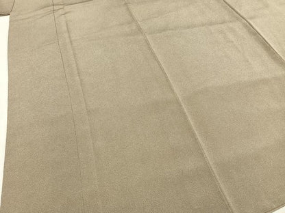 平和屋着物●江戸小紋　作家物　草木染　鮫小紋柄　鬼しぼ縮緬　正絹　逸品　AABH0601fy