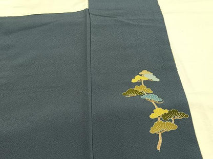 平和屋着物●訪問着　友禅　作家物　風景文　暈し染め　正絹　逸品　未使用　AABH0606fy