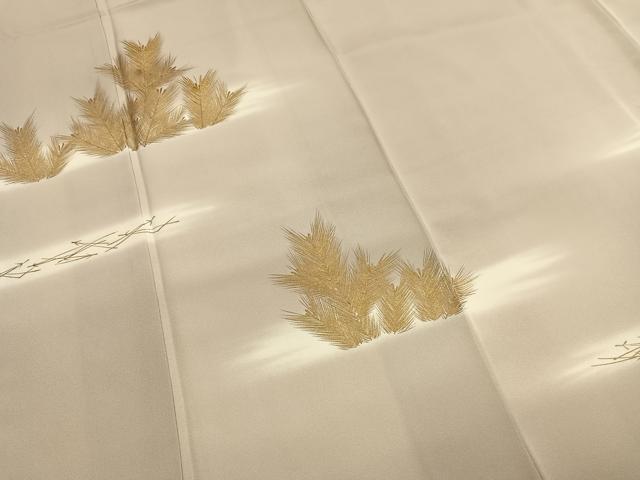 平和屋着物●訪問着　松　暈し染め　金糸　金彩　正絹　逸品　AABH0616fy
