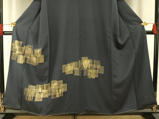 平和屋着物●訪問着　色紙重ね文　金彩　正絹　逸品　AABH0624fy
