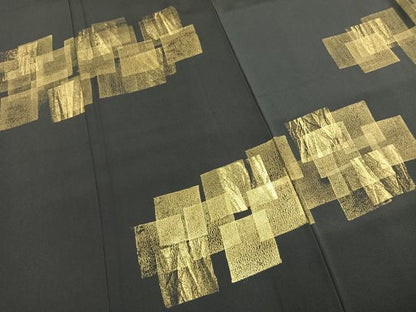 平和屋着物●訪問着　色紙重ね文　金彩　正絹　逸品　AABH0624fy