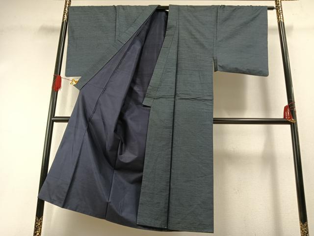 平和屋着物●男性　本場大島紬　亀甲絣　正絹　逸品　AABH0627fy
