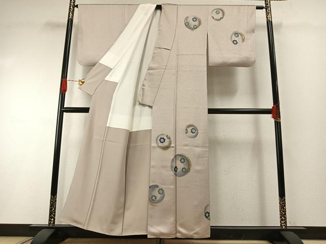 平和屋着物●訪問着　花丸文　暈し染め　金彩　正絹　逸品　AABH0635fy
