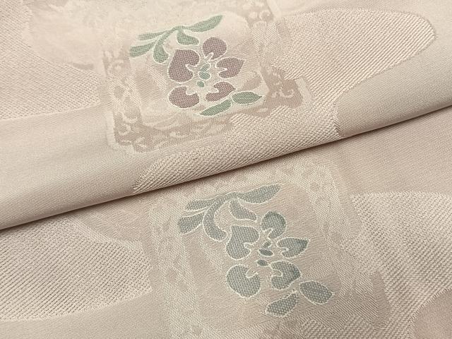 平和屋着物●上質な小紋　地紋起こし　色紙花文　暈し染め　正絹　逸品　AABH0644fy