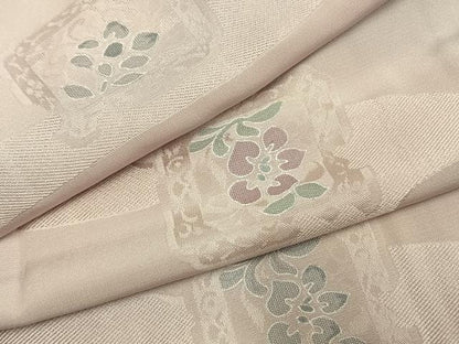平和屋着物●上質な小紋　地紋起こし　色紙花文　暈し染め　正絹　逸品　AABH0644fy