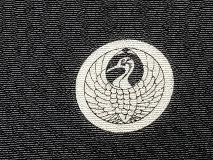 平和屋着物●豪華黒留袖　友禅　作家物　風景松文　暈し染め　金彩　正絹　逸品　AABH0650fy