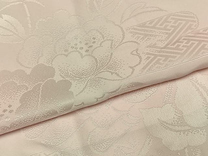 平和屋着物●振袖用長襦袢　無双仕立て　草花地紋　洗える着物　AABH0657fy
