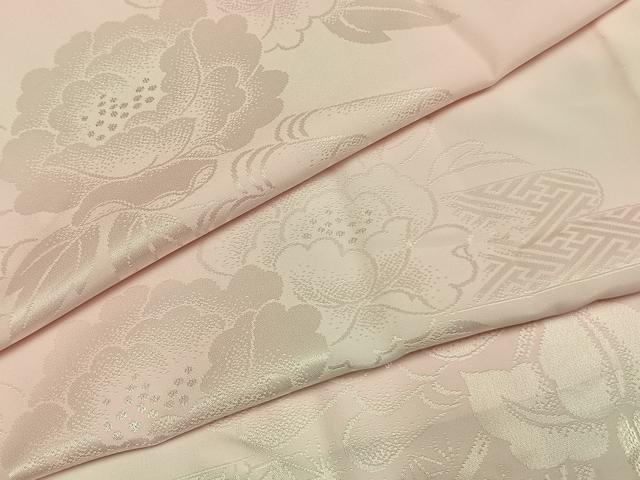平和屋着物●振袖用長襦袢　無双仕立て　草花地紋　洗える着物　AABH0657fy
