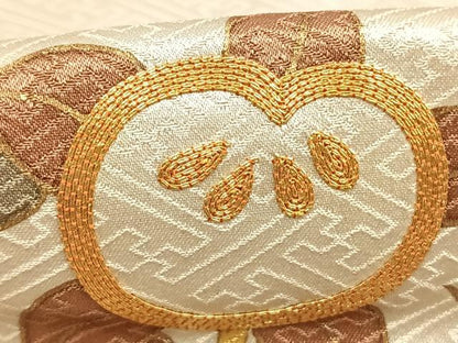 平和屋着物●豪華色留袖　駒刺繍　枝花文　金彩　正絹　逸品　AABH0671fy