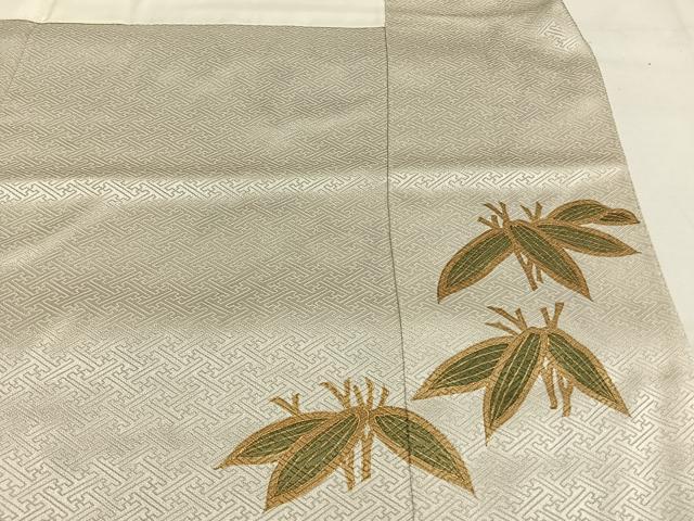 平和屋着物○豪華色留袖 駒刺繍 枝花文 金彩 正絹 逸品 AABH0671fy