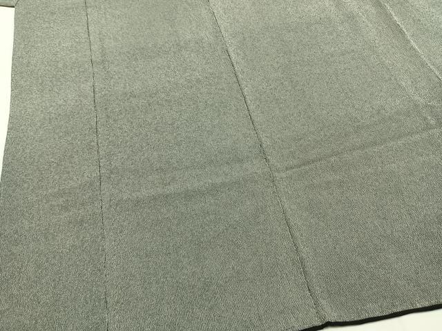 平和屋着物●寺山存男　江戸小紋　万筋　灰色×白色　正絹　逸品　AABH0680fy