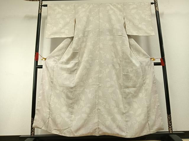 平和屋着物●本塩沢　110亀甲　花唐草文　鈴乃屋扱い　正絹　逸品　AABH0688fy