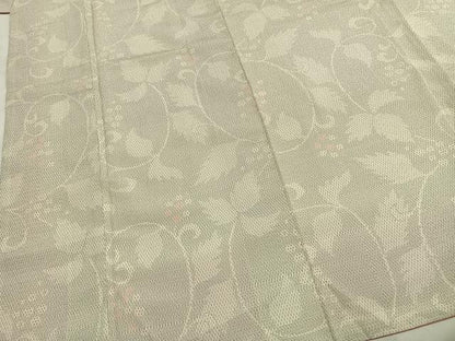 平和屋着物●本塩沢　110亀甲　花唐草文　鈴乃屋扱い　正絹　逸品　AABH0688fy