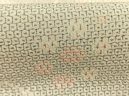 平和屋着物●本塩沢　110亀甲　花唐草文　鈴乃屋扱い　正絹　逸品　AABH0688fy