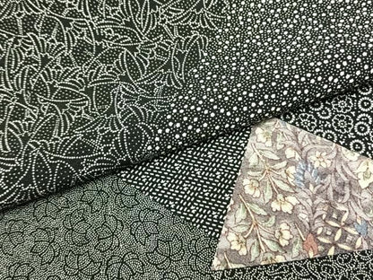 平和屋着物●伝統工芸士 染谷梅治　小紋　百柄　さが美扱い　正絹　逸品　AABH0694fy