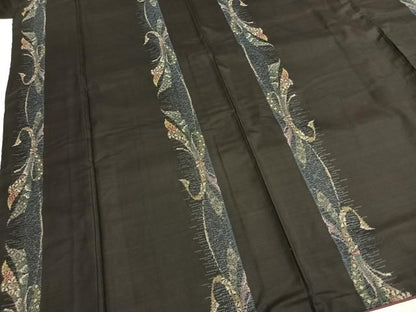 平和屋着物●本場大島紬　カタス9マルキ　束ね熨斗花文　やまと誂製　正絹　逸品　AABH0698fy