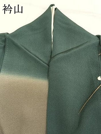 平和屋着物●訪問着　作家物　草花文　暈し染め　金彩　正絹　逸品　AABH0715fy