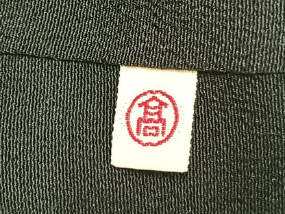 平和屋着物●創業460年・千總　黒留袖　駒刺繍　熨斗花鳥文　金彩　高島屋扱い　正絹　逸品　AABH0717fy