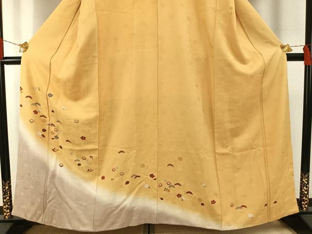 平和屋着物●訪問着　松　暈し染め　金糸　金彩　正絹　逸品　AABH0616fy 平和屋着物○訪問着 松 梅 暈し染め 金彩 正絹 逸品 AABH0719fy