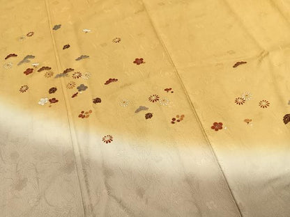 平和屋着物●訪問着　松　梅　暈し染め　金彩　正絹　逸品　AABH0719fy