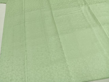 平和屋着物●上質な色無地　草花地紋　夏虫色　正絹　逸品　AABH0725fy