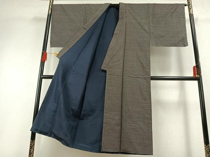 平和屋着物●男性　本場大島紬　アンサンブル　100亀甲　総詰め　証紙付き　正絹　逸品　AABH0734fy