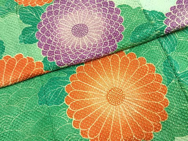 平和屋着物●名門　藤娘きぬたや・総絞り　振袖　雲取り花文　正絹　逸品　AABH0739fy