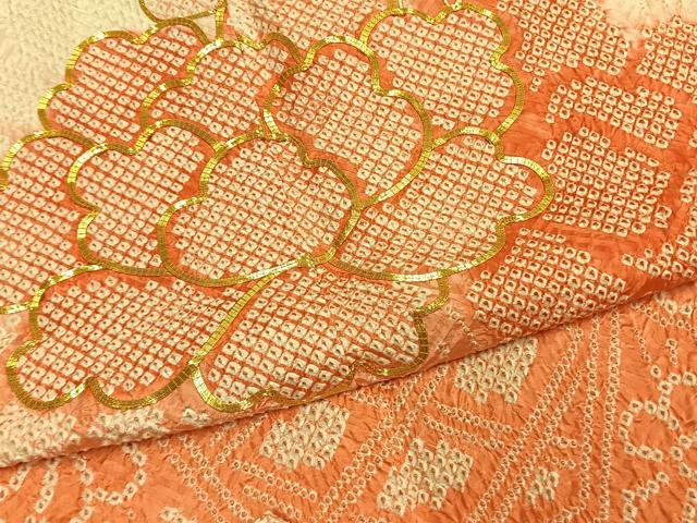 平和屋着物●豪華振袖　総駒刺繍　草花文　暈し染め　やまと誂製　正絹　逸品　AABH0740fy