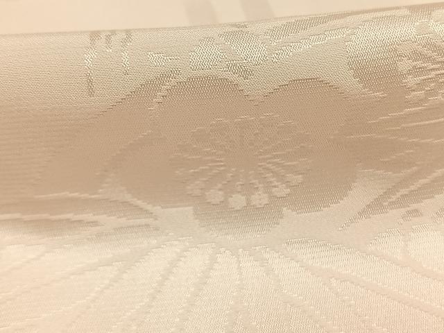 平和屋着物●振袖用長襦袢　袷　草花地紋　正絹　逸品　AABH0742fy