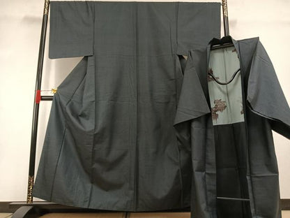 平和屋着物●男性　本場大島紬　アンサンブル　100亀甲　総詰め　キングサイズ　正絹　逸品　AABH0746fy