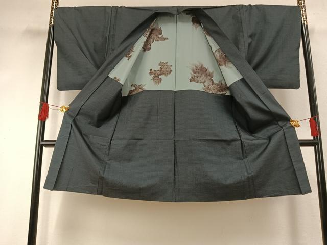 平和屋着物●男性　本場大島紬　アンサンブル　100亀甲　総詰め　キングサイズ　正絹　逸品　AABH0746fy