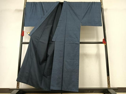 平和屋着物●男性　本場大島紬　アンサンブル　100亀甲　総詰め　キングサイズ　正絹　逸品　AABH0758fy