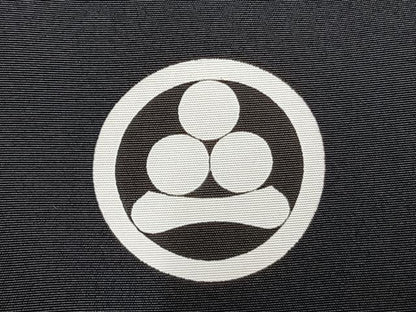 平和屋着物●男性　黒紋付・羽織セット　正絹　逸品　未使用　AABH0763fy